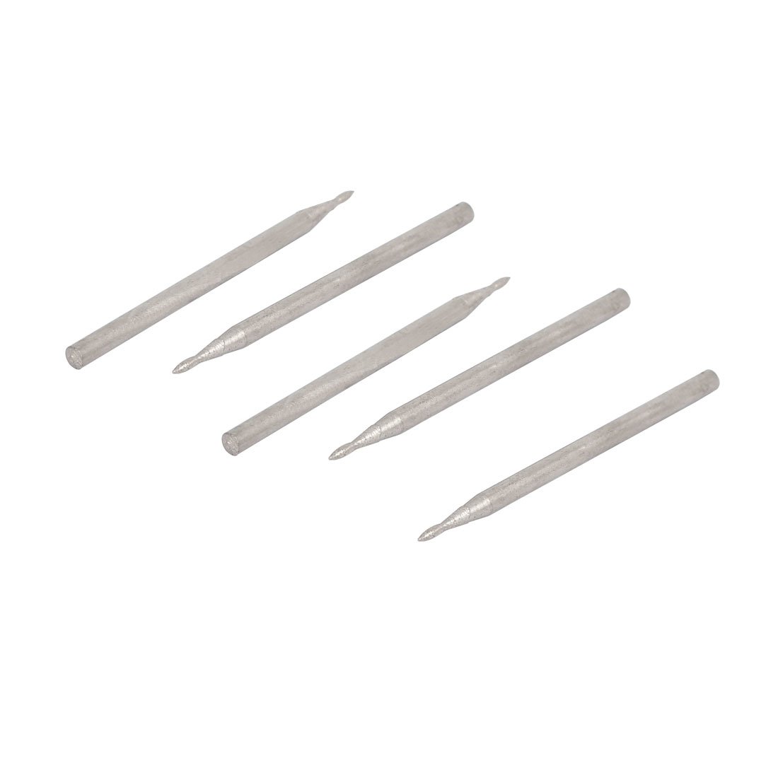 Sourcingmap 2.35mm Shank 1.2mm Tip Stone Head Grinding Bit Diamond Mounted Point 5pcs