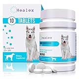 Healex 10 Tablets Large Dog (25+ LBS) Intestinal Cleanse | Dog Dewormer Alternative | Cleansing Tablets for Dogs, Promotes Intestinal Health | 10 Tablets, Works for Puppies | Helpful E-Book Included
