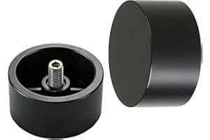 COSITA End Cap Finials for Curtain Rod, Modern Minimalist Finials for Curtain Rods 1 Inch, M6 Threads Decorative End for Drap