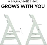 hauck Alpha+ Wooden High Chair Beechwood, 6 Months to Adult, 5-Point Harness view 8