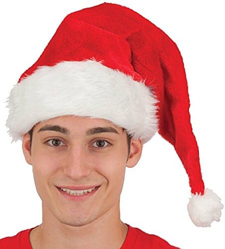 Deluxe Plush Santa Hat Costume Accessory