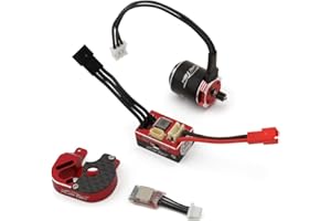 Furitek MicroModo 2025 Brushless Power System with MicroPython and Micro KMD - Remote Control Car, RC Car, RC Crawler Electronics Combo Upgrade (HELIDIRECT) (Axial SCX24 (FUR-2631))