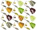 JSHANMEI Fishing Lures Spinnerbait, Hard Metal Spinner Bait Kit Jigs Lure for Bass Pike Trout Salmon Freshwater Saltwater Fishing