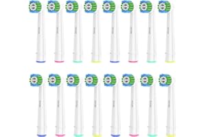 BETTERCHOI 16 Count Precision Replacement Brush Heads Compatible with Braun Oral B Electric Toothbrush, Deep and Precise Cleaning.