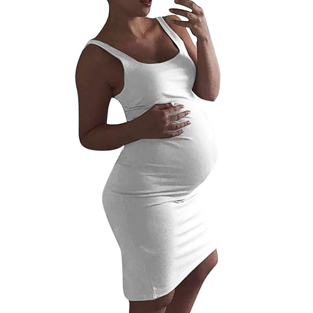 white bodycon tank dress