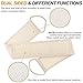 Exfoliating Loofah Back Scrubber Shower & Bathtub Body Sponge Scratcher with Extra Large Natural Luffa Reduce Back Acne,Exfoliate and Promote Circulation for Men and Women 5