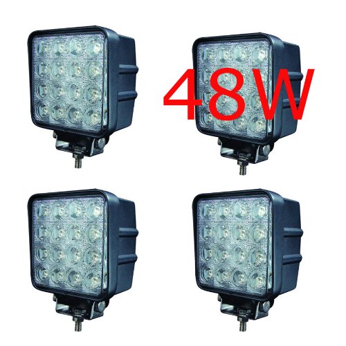 Faro Anteriore LED Per Jeep Cherokee 2015 - Luci Quadrate Con DRL | Sostituzione Diretta