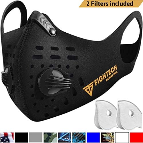 FIGHTECH Dust Mask Mouth Mask Respirator with 2 Carbon Filters for