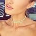Boosic Adjustable Metal Fishbone Choker Necklace Shaped Necklace Gold Chain Necklace For Women