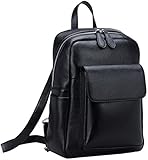 Heshe Womens Leather Backpack Vintage Casual Daypack for Ladies and Girls
