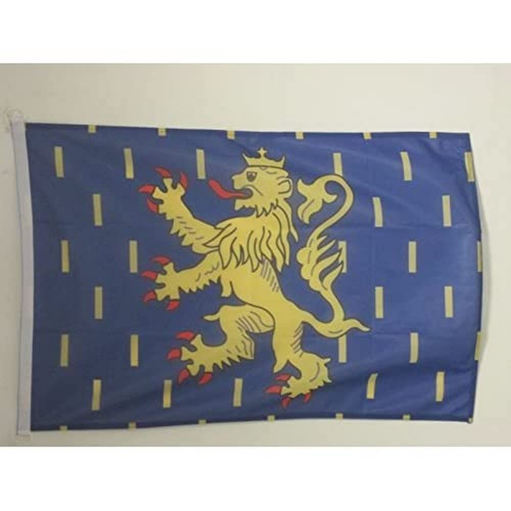 AZ FLAG Franche-Comté Nautical Flag 18'' x 12'', French region of Franche-Comté flags 30 x 45 cm, Banner 12x18 in for boat — image 1
