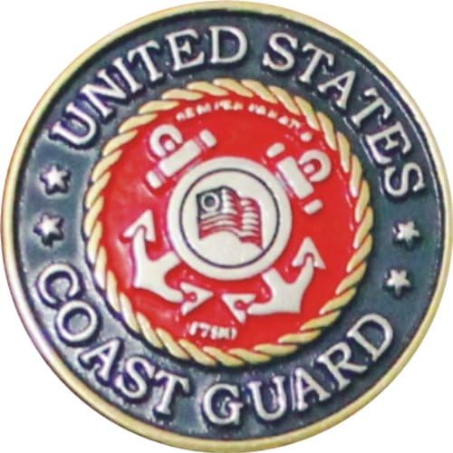 US Coast Guard Caostie Decorative Military Concho 1 1/4 Diameter Screw Back Concho