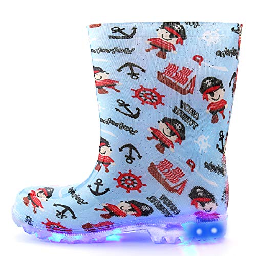 boys flashing wellies