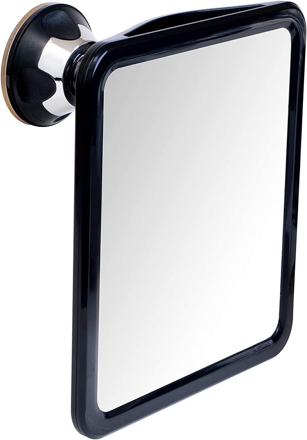 MIRRORVANA Fogless Shower Mirror for Shaving with Upgraded Suction Cup, Dual Anti Fog Design, Shatterproof Surface & 360° Swivel - Large Anti Mist Bath Mirror - 20cm x 18cm