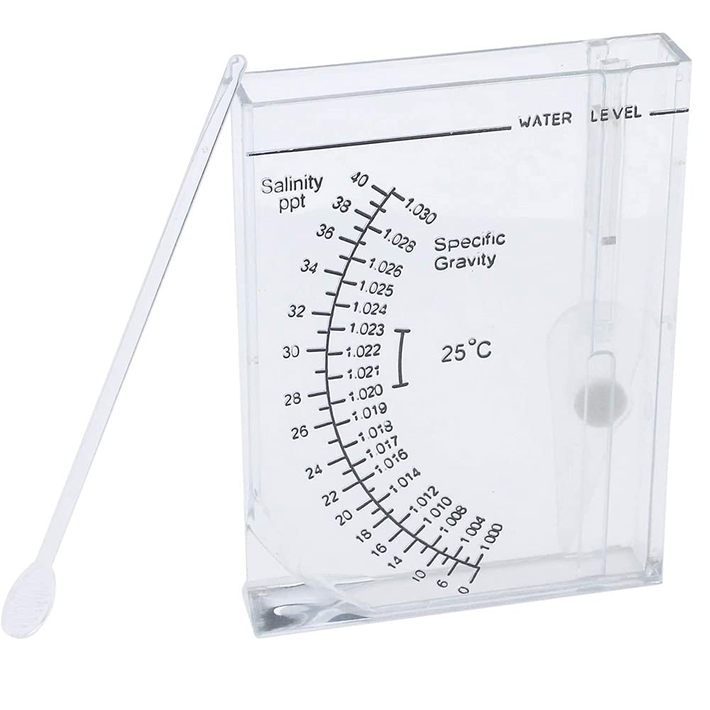 CENPEK Salinity Tester Sea Specific Gravity Test for Fish Tank Pond Water Saltwater Freshwater Accurate Automatic Hydrometer