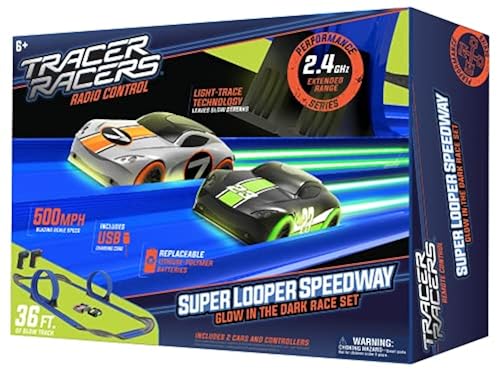 Tracer Racers Remote Control Cordless Glow in The Dark High-Speed - Main Image