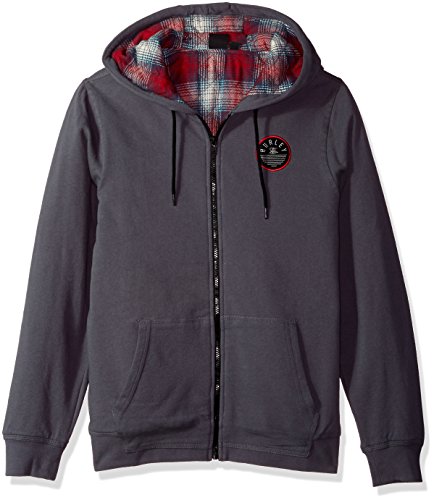 flannel lined zip up hoodie