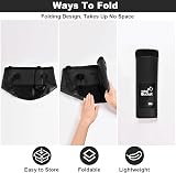 Flintronic 20L Folding Water Bucket Outdoor Camping Collapsible Black view 6