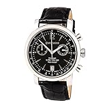 Wenger Men's 'Urban Classic Chrono' Swiss Quartz Stainless Steel and Leather Casual Watch, Color:Black (Model: 01.1043.112)