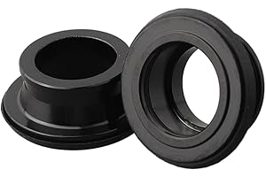 for Bike Hub QR Quick Release Thru Axle Adapter Converter End Cap Set - Front Hub M9 to 15mm Rear Hub M10 to 12mm Aluminum Al