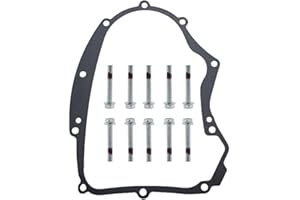 iFJF 594195 Crankcase Gasket Kit with Bolts and Crank Case Gasket Replacement for B&S Small Gasoline Engines Model Replace 591911 697227 690945 273488 Lawnmowers Parts Accessories