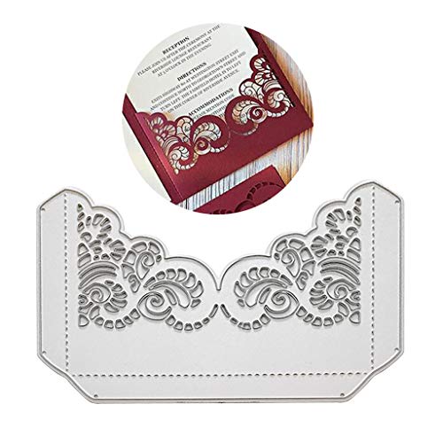 Hukai Flower Invitation Metal Cutting Dies Stencil DIY Scrapbooking Album Stamp Paper Card Embossing Crafts Decor,Good Gift for Your Kids to Cultivate Their Hands-on Ability - Thumbnail 5