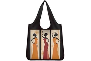 WELLFLYHOM Extra Large Foldable Reusable Grocery Bags Cute Designs Heavy Duty Tote Shopping Bag Long Handle