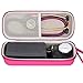 BOVKE Travel Carrying Case Compatible with 3M Littmann Classic III,MDF Acoustica Deluxe Stethoscopes - Extra Room for Medical Bandage Scissors EMT Trauma Shears and LED Penlight, Raspberry
