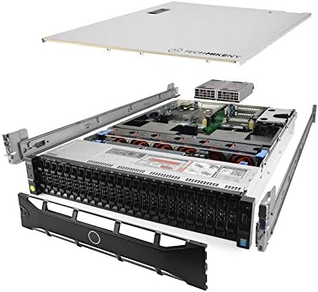 TechMikeNY Server 2.60Ghz 24-Core 512GB 26x 900GB H730P Bezel Rails PowerEdge R730xd (Renewed)