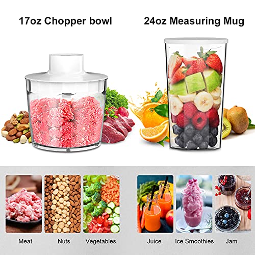 Immersion Hand Blender, Bonsenkitchen Stainless Steel Handheld blender