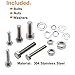525pcs M4 M5 M6 Bolts Nuts Assortment Kit, Hex Head, 304 Stainless Steel, with Lock Washers and Flat Washers Assortment Kit