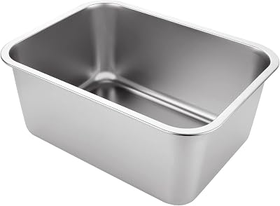 ASelected 304 Stainless Steel Washing Up Bowl 10 Litre 33x24x15cm
