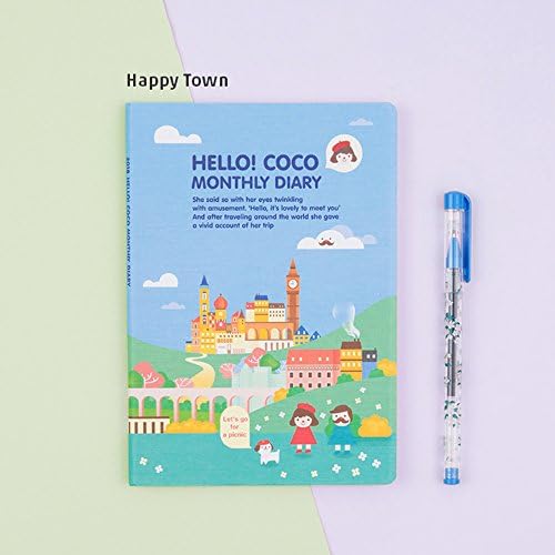 [Hello Coco] 2018 Monthly Planner_Happy Town / calendar / scheduler