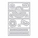 Sizzix 661566 Framelits Die Set, Card, Circle Stand-Ups by Stephanie Barnard (22-Pack)