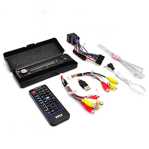 Pyle Single DIN In Dash Car Stereo Head Unit w/ 7inch Flip ... touch audio wiring 