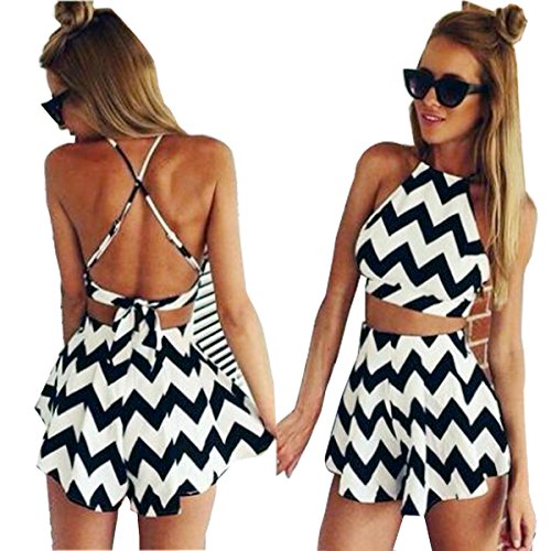 xhorizon TM FLK Women Sexy Playsuit Party Evening Summer Dress Shorts Jumpsuit