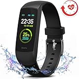 MorePro HRV Fitness Tracker with Heart Rate Blood Oxygen Saturation Monitor SpO2, Waterproof Color Screen Activity Health Trackers with Sleep Tracking Calorie Step Counter Pedometer for Women and Men