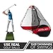 Rukket 4pc Golf Bundle | 10x7ft Portable Driving Net | Chipping Target | Tri-Turf Hitting Mat | Carry Bag | Practice Outdoor and Indoor
