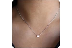 Dabovos 18K Gold Plated Cubic Zirconia Necklaces for Women Trendy Layered Round CZ Twisted Chain Necklaces Y-Shaped Diamond S