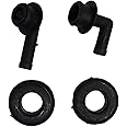XDF 53013360AA PCV CCV Vent Valve Elbow Grommet Set Compatible for Jeep Grand Cherokee 4.0L 2000-2004(Black)