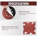 61Pcs Sanding Discs Set, Drillpro 60pcs 5 Inch 8 Holes Hook and Loop, 60/80/120/180/240/320 Grit Sandpaper + 1 Piece PU Backing Pad for Random Orbital Sander