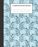 Paperback Composition Notebook: The Odyssey Tribute Pattern Nautical Blue College Ruled Notebook Lined School Journal Book