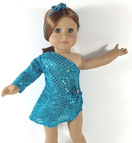 Unique Doll Clothing Teal Ice Skating Dress Baby-Doll-Accessories
