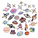 Coopay 30 Pieces Iron on Patches Solar System Embroidered Motif Applique Assorted Size Decoration Sew On Patches for DIY Jeans Jacket, Clothing, Handbag, Shoes, Caps