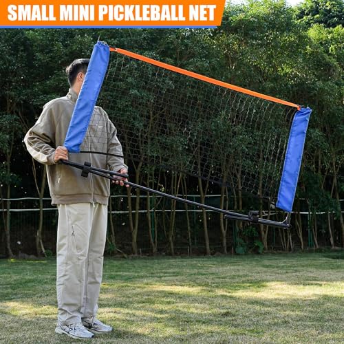 Lboylove® 5Ft Mini Portable Pickleball Net, Small Practice Net For Driveway, Outdoor And Indoor, Equipment Dink Training Aid, Quick Set Up Design, Lightweight Durable