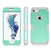 LONTECT for iPhone 8 Case, iPhone 7 Case Hybrid Heavy Duty Shockproof Full-Body Protective Case with Dual Layer [Hard PC+ Soft Silicone] Impact Protection for Apple iPhone 8/iPhone 7, Teal/Grey