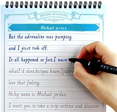 Egg Town Italic English Calligraphy Handwriting Copybook Practice Book Paper Posts for Kids Adults Writing Exercise