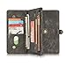KONKY Magnetic Wallet Case Suit for Samsung Galaxy S8 Plus Black