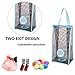 2Pcs Plastic Bag Holder,Hanging Storage Mesh Garbage Dispensers Folding Trash bags Holder Organizer Recycling Shopping Pocket Hanging Containers for Kitchen Bathroom Office