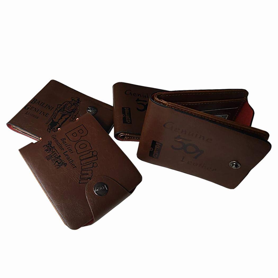 Porta Tarjetas de Crédito Cartera Hombre Cuero Sintético Billetera